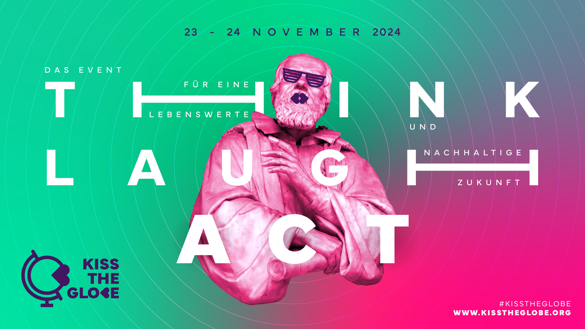 Strategie, Grafikdesign, Kampagnen-Keyvisual für das Event Kiss the GLobe