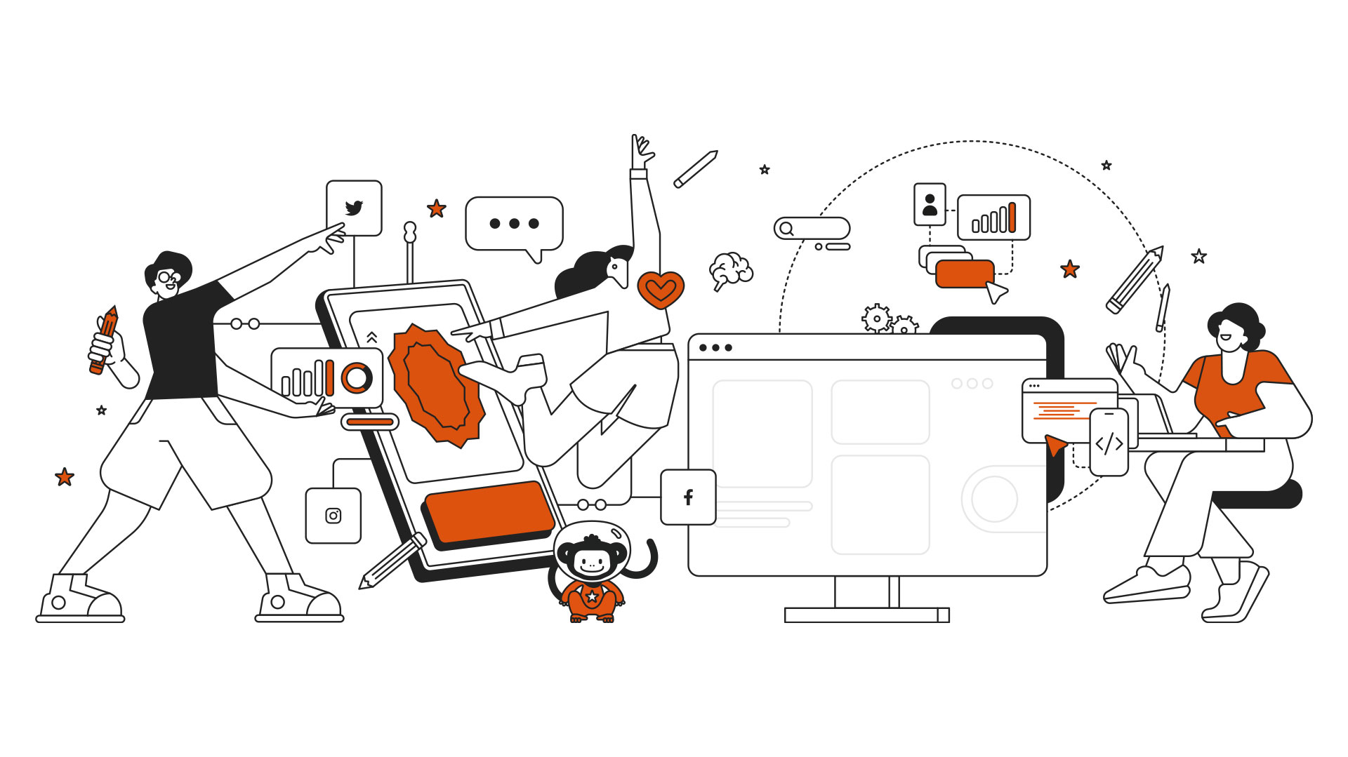 Illustration, für die coma.de, Digitalagentur, München (DE)