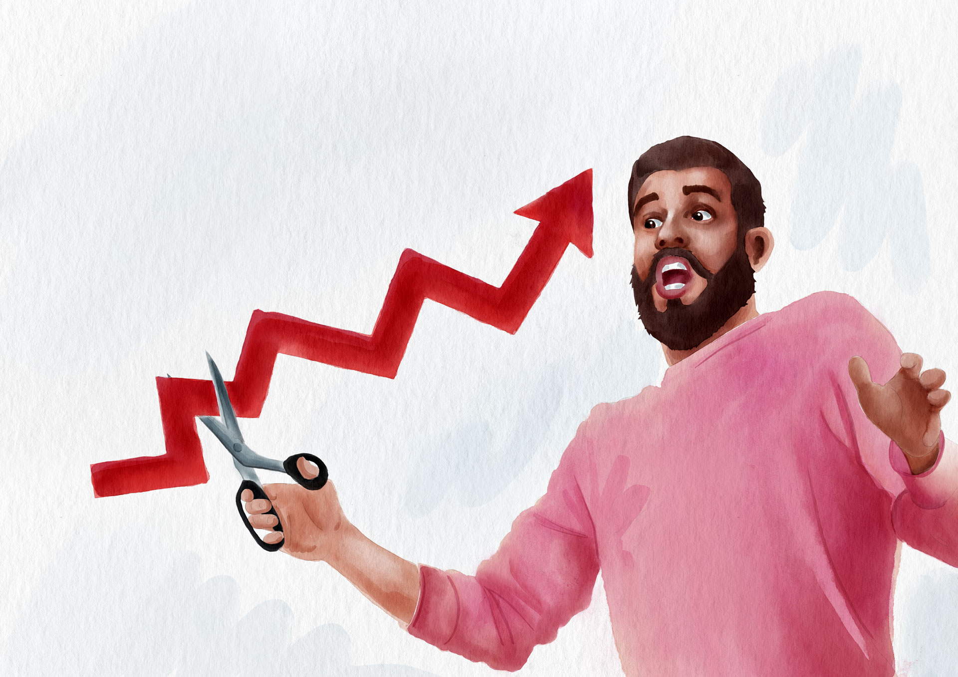 Illustration, Aquarell, Handzeichnung