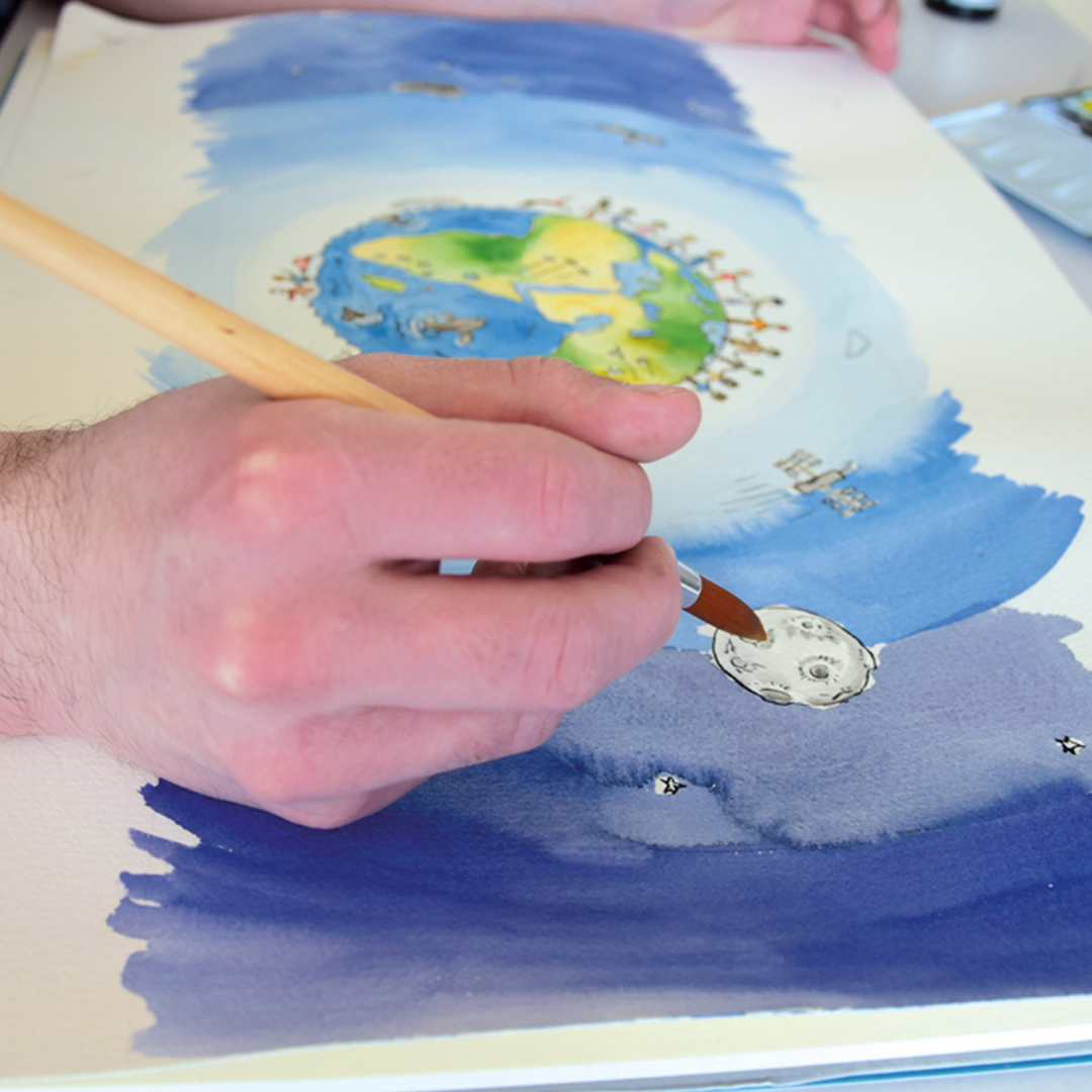 Kinderbuch-Illustration, Aquarelle